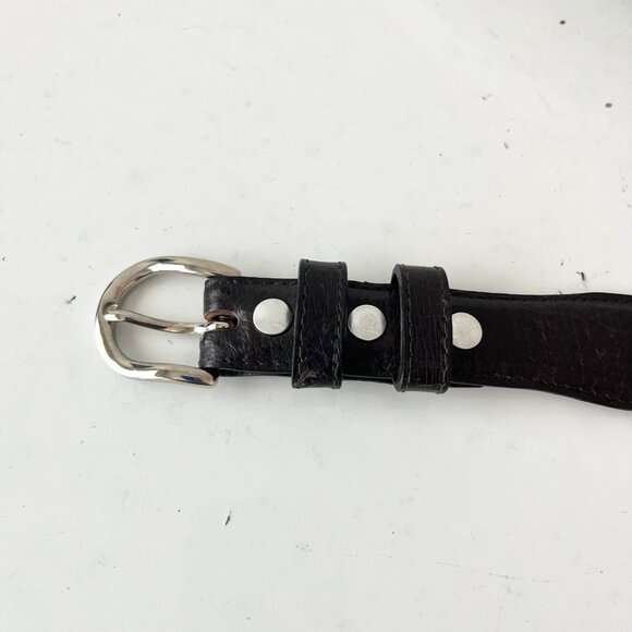 NEW Rod Patrick Mens Western Belt Brown Smooth Ostrich 1.25" Taper End Size 28 - Picture 3 of 9